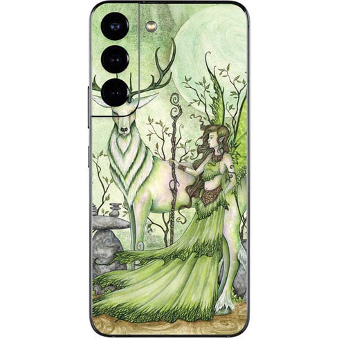 Amy Brown Guardian Fairy and Stag Galaxy S22 Skin